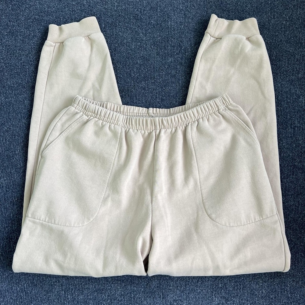 Vintage Northern Reflections Sweatpants Womens Medium Beige French Terry Joggers